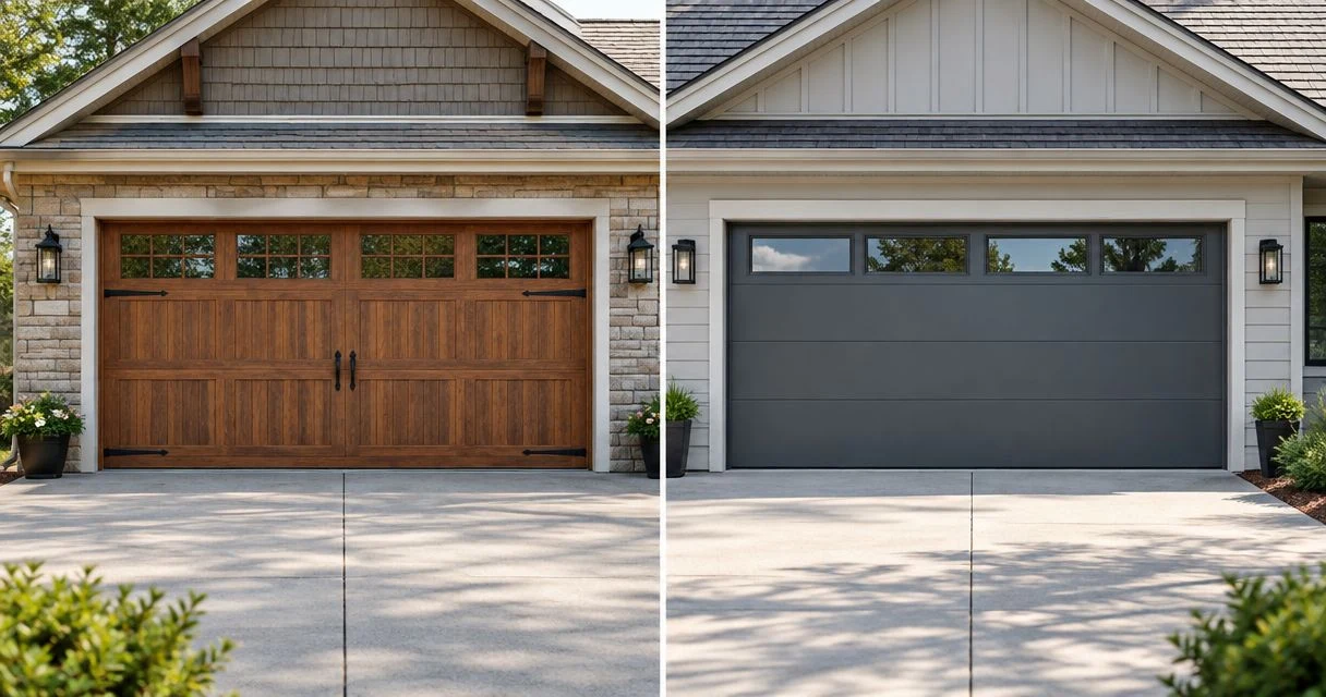 Wood vs steel garage doors for Louisville homes: which fits?