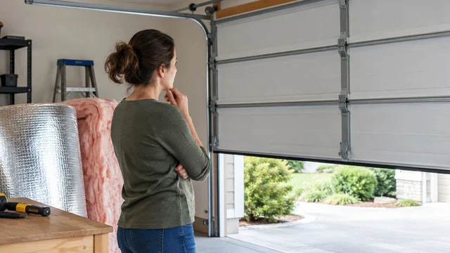Should Kentucky homeowners add insulation or replace the garage door?