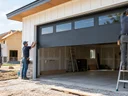 How long does new-construction garage door installation take in Kentucky?
