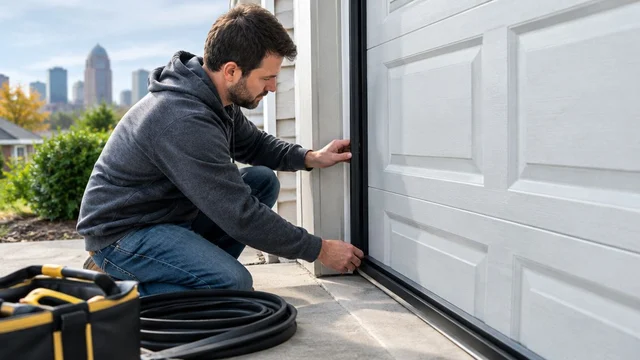 Garage door weatherstripping for Louisville Highlands homes