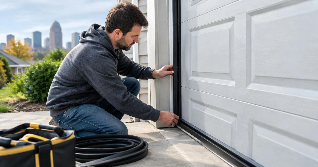 Garage door weatherstripping for Louisville Highlands homes