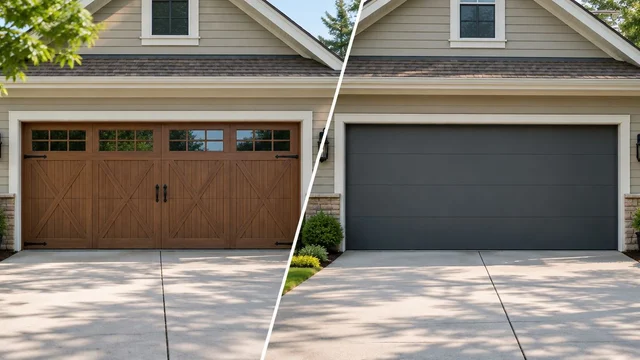 Carriage vs flush garage doors for Lexington homes: which fits?