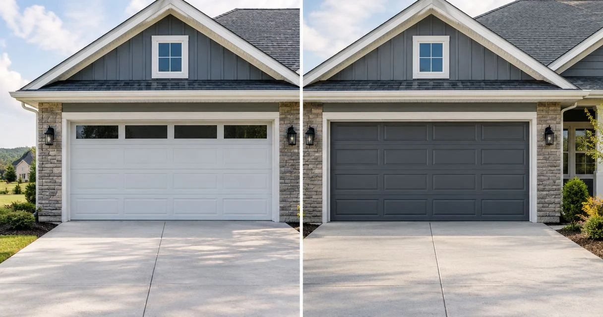 Insulated vs standard garage doors for a new Kentucky home