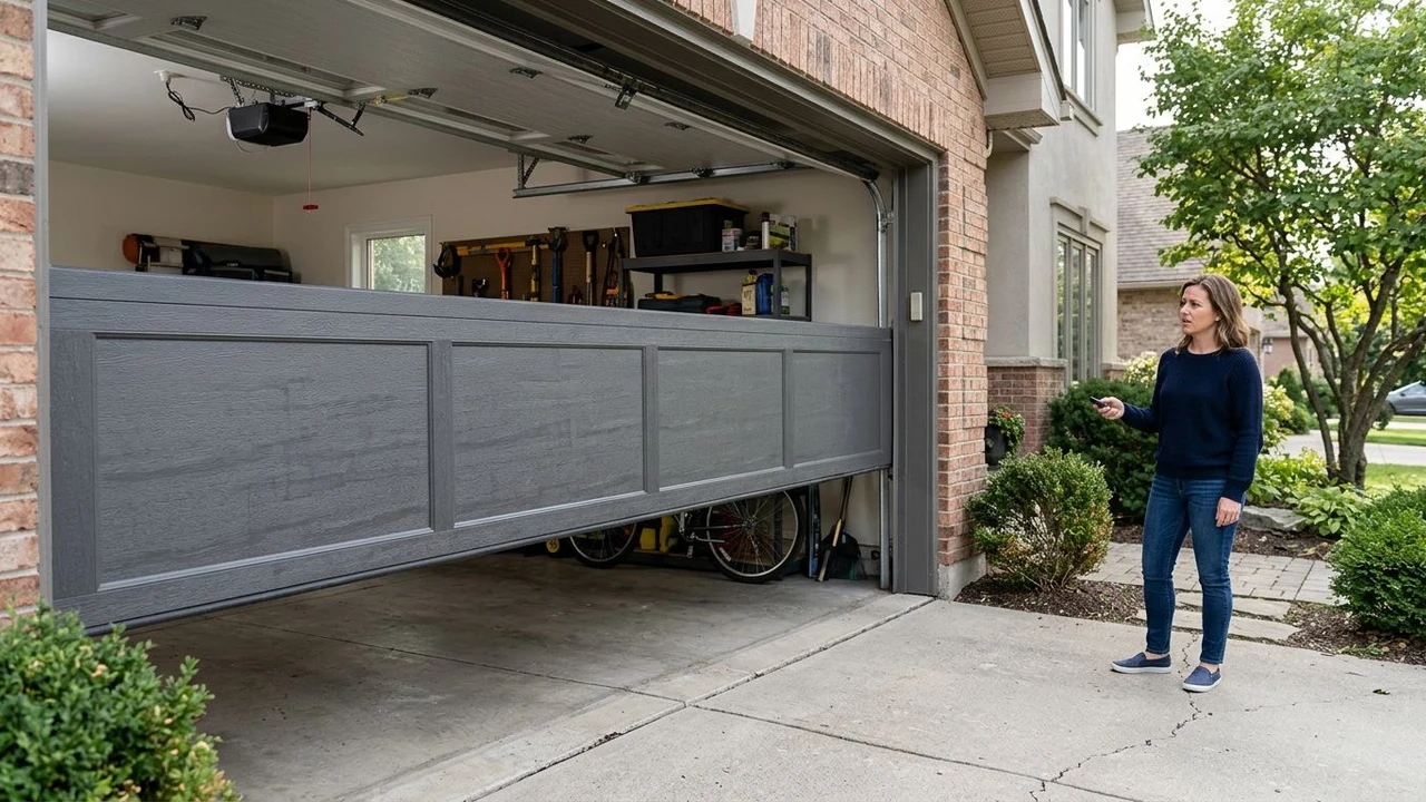 Why does your Florence garage door close then reopen?