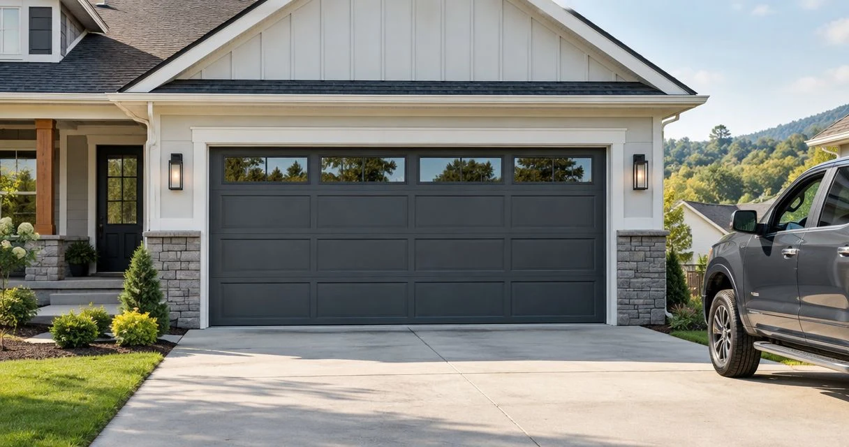 What size garage door do new Kentucky homes need?