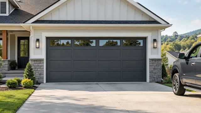 What size garage door do new Kentucky homes need?