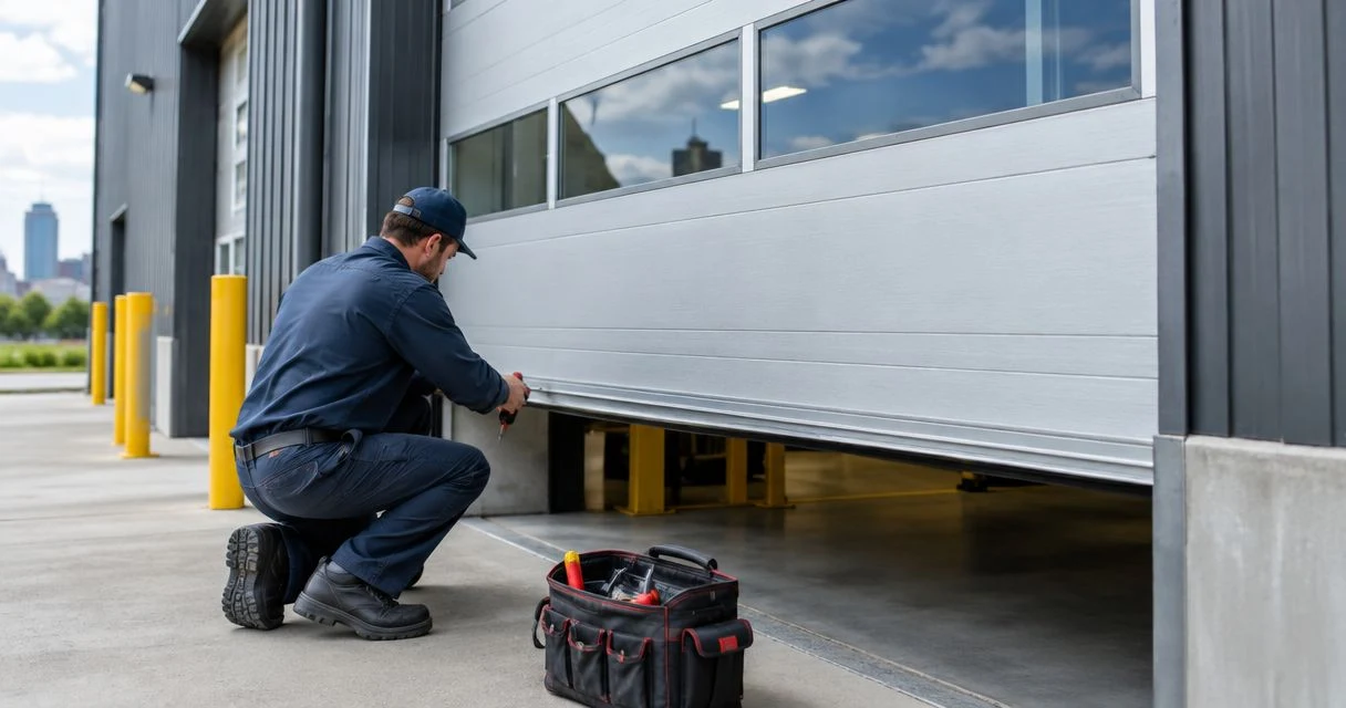 How long does commercial garage door repair take in Louisville?