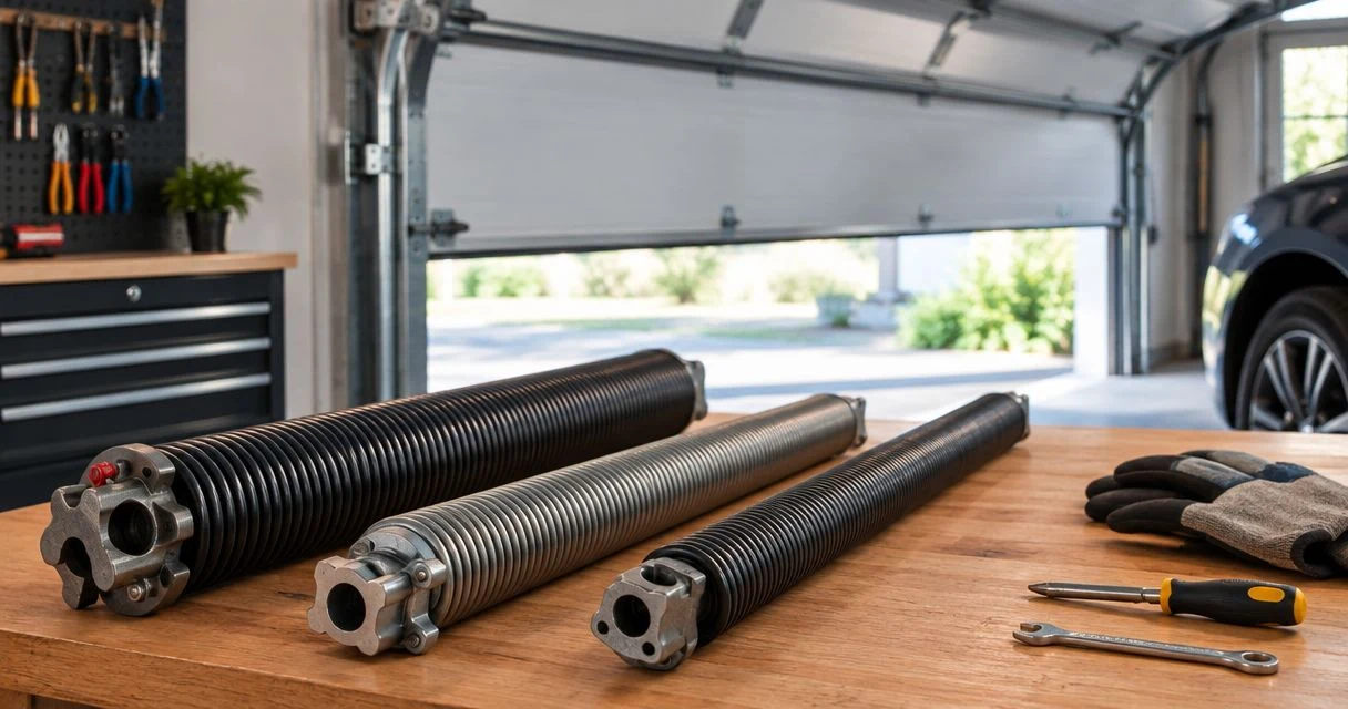 Garage door spring types ranked by lifespan