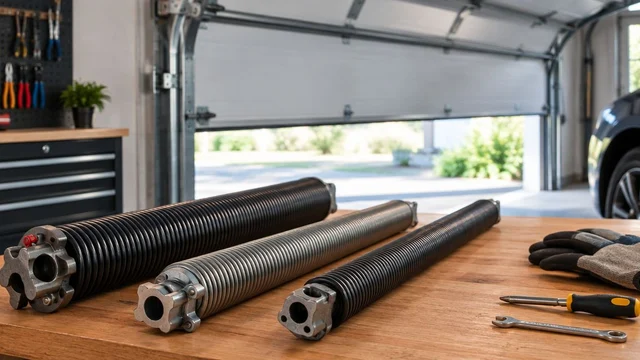 Garage door spring types ranked by lifespan