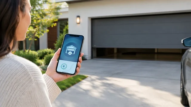 Automatically close your garage door when you leave home