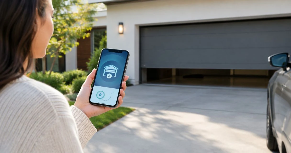 Automatically close your garage door when you leave home
