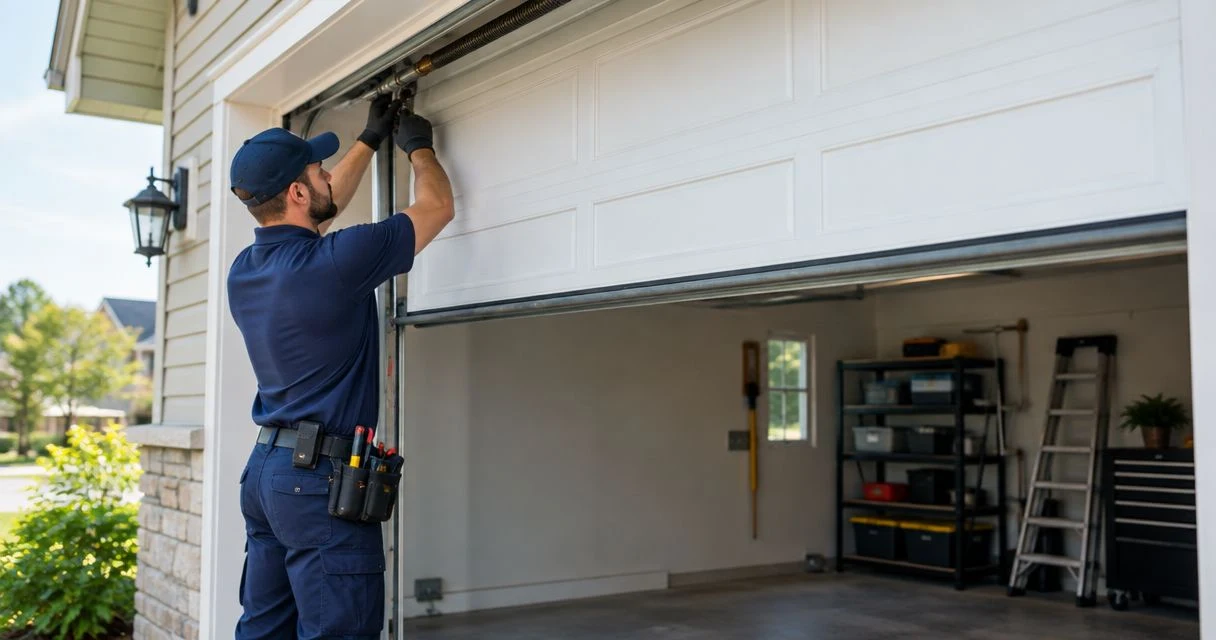 How long does a garage door balance adjustment take in Danville, KY?