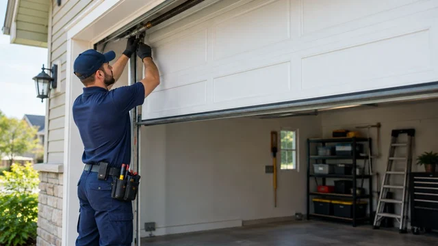 How long does a garage door balance adjustment take in Danville, KY?